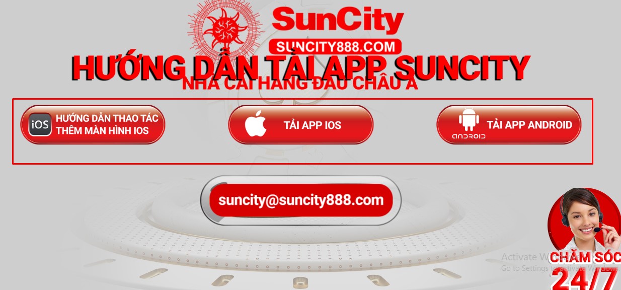 Hướng dẫn cụ thể về  cách tải app Suncity trên điện thoại cực hấp dẫn