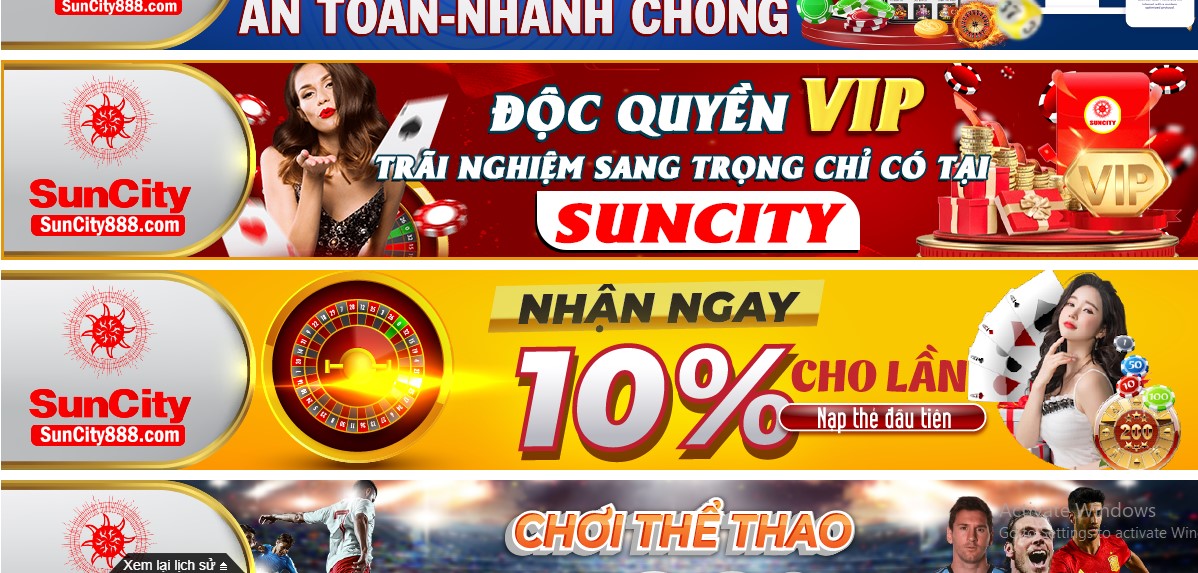 Nhà cái hiện đại Suncity sở hữu kho game lớn