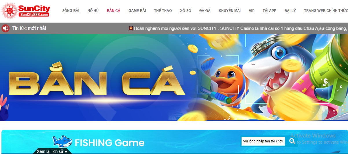 Top Game bắn cá Suncity siêu thú vị nhất hiện nay anh em chưa biết